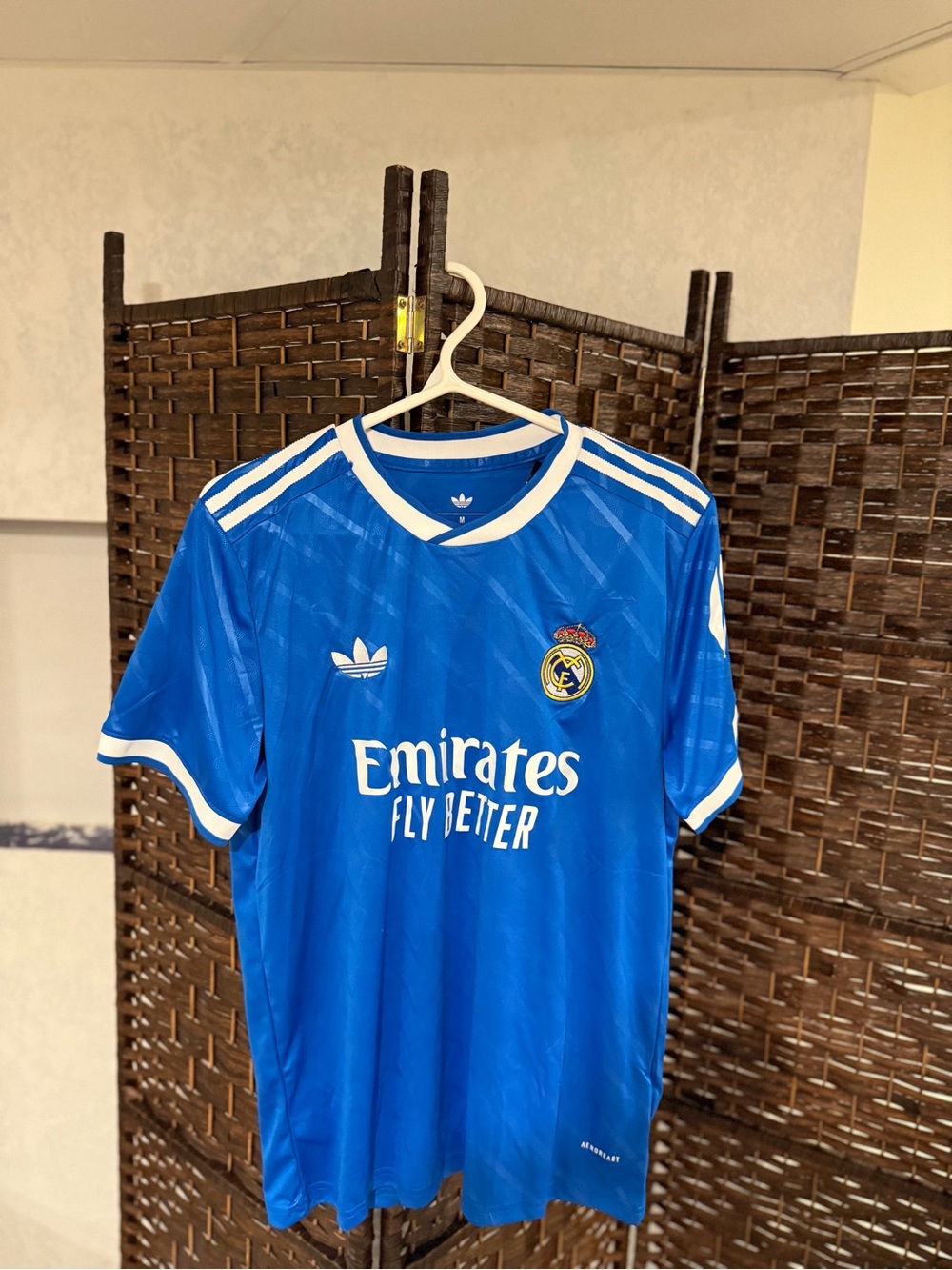 Adidas Real Madrid Blue 'Emirates Fly Better' Soccer Jersey